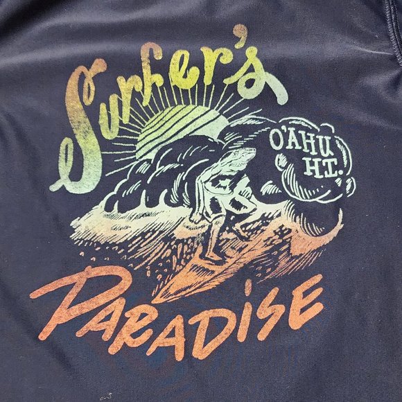 Cherokee "Surfer's Paradise" Swim Rashguard Shirt Size Small 6-7 - Picture 8 of 11
